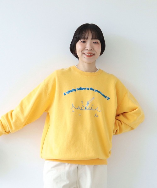 PAR ICI（パーリッシィ）の「A splashy hellow to the poooooool !!! スウェットプルオーバー（スウェット・レディース・イエロー/グレー/ブルー/イエロー系その他・FREE）」の20枚目の写真