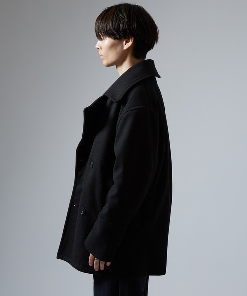 improves（インプローブス）の「ボックスシルエット ショートPコート（ピーコート・メンズ・チャコールグレー/ブラック/ベージュ・MEDIUM/LARGE/X-LARGE）」の5枚目の写真