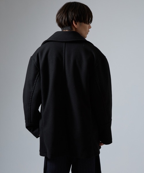 improves（インプローブス）の「ボックスシルエット ショートPコート（ピーコート・メンズ・チャコールグレー/ブラック/ベージュ・MEDIUM/LARGE/X-LARGE）」の6枚目の写真
