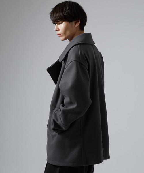 improves（インプローブス）の「ボックスシルエット ショートPコート（ピーコート・メンズ・チャコールグレー/ブラック/ベージュ・MEDIUM/LARGE/X-LARGE）」の9枚目の写真