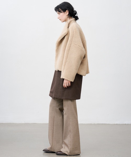 tageechita(タジチタ)の「【tageechita】ウールブレンドチェックフレアパンツ(その他パンツ・レディース・ベージュ・S/M/L)」の16枚目の写真
