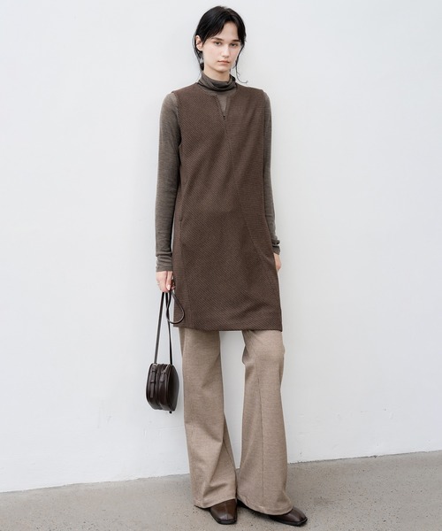 tageechita(タジチタ)の「【tageechita】ウールブレンドチェックフレアパンツ(その他パンツ・レディース・ベージュ・S/M/L)」の21枚目の写真