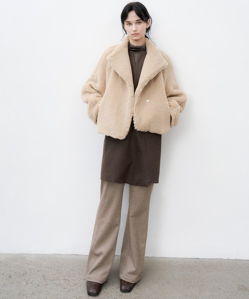 tageechita(タジチタ)の「【tageechita】ウールブレンドチェックフレアパンツ(その他パンツ・レディース・ベージュ・S/M/L)」の22枚目の写真