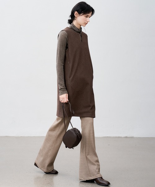 tageechita(タジチタ)の「【tageechita】ウールブレンドチェックフレアパンツ(その他パンツ・レディース・ベージュ・S/M/L)」の13枚目の写真