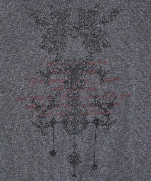 Midnight Move（ミッドナイトムーブ）の「2 hole t (dark grey)（Tシャツ/カットソー・レディース・その他・FREE）」の3枚目の写真