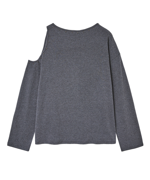 Midnight Move（ミッドナイトムーブ）の「2 hole t (dark grey)（Tシャツ/カットソー・レディース・その他・FREE）」の4枚目の写真
