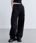 MUSINSA STANDARD WOMAN（ムシンサスタンダードウーマン）の「ウィメンズワイドカーゴパンツ[ブラック]（スウェットパンツ・メンズ）」