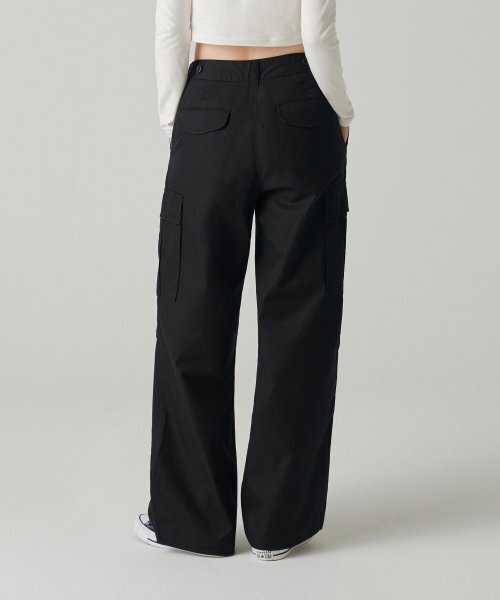 MUSINSA STANDARD WOMAN（ムシンサスタンダードウーマン）の「ウィメンズワイドカーゴパンツ[ブラック]（スウェットパンツ・レディース・その他・30/24/25/26/27/28/29）」の6枚目の写真