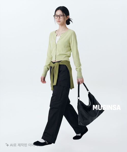 MUSINSA STANDARD WOMAN（ムシンサスタンダードウーマン）の「ウィメンズワイドカーゴパンツ[ブラック]（スウェットパンツ・レディース・その他・30/24/25/26/27/28/29）」の18枚目の写真
