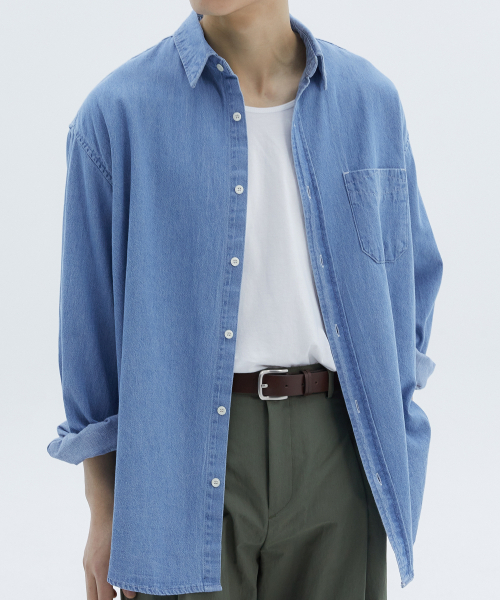TRIP LE SENS(トリップ ル センス)の「ライクデニムシャツ_ブラックデニム(シャツ/ブラウス・レディース・その他・SMALL/MEDIUM/LARGE)」の3枚目の写真