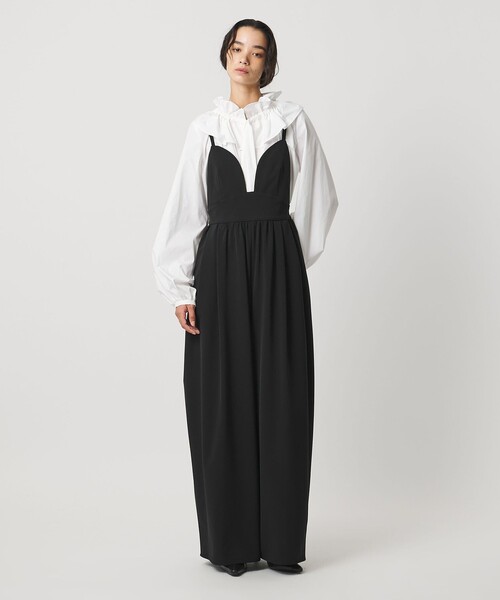 AEWEN MATOPH（イウエン マトフ）の「＜AEWEN MATOPH＞ハートネックサロペット（サロペット/オーバーオール・レディース・ブラック/グレー・36/38）」の4枚目の写真