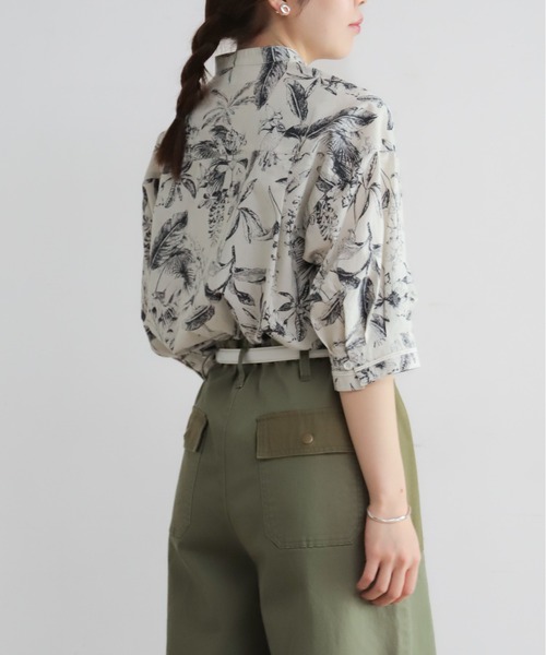 NOMBRE IMPAIR（ノンブルアンペール）の「モノトーンボタニカル　ピンタックブラウス（シャツ/ブラウス・レディース・ホワイト・FREE）」の17枚目の写真