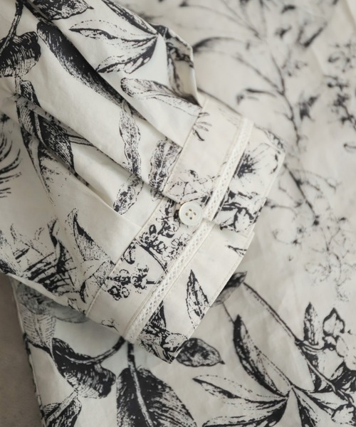 NOMBRE IMPAIR（ノンブルアンペール）の「モノトーンボタニカル　ピンタックブラウス（シャツ/ブラウス・レディース・ホワイト・FREE）」の14枚目の写真