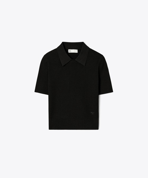 TORY BURCH（トリーバーチ）の「カラー クルーネック（Tシャツ/カットソー・レディース・ブラック・SMALL/MEDIUM/X-SMALL）」の2枚目の写真