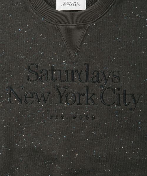 Saturdays NYC（サタデーズ ニューヨークシティ ）の「Genny Speckle Sweatshirt  | WOMEN（スウェット・レディース・チャコールグレー/グレー・L/M/S）」の16枚目の写真