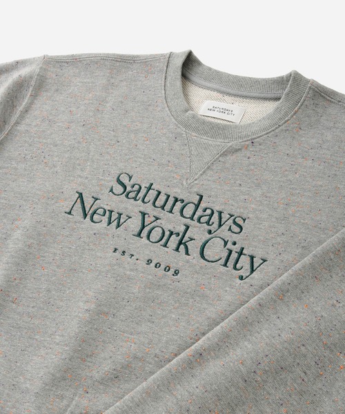 Saturdays NYC（サタデーズ ニューヨークシティ ）の「Genny Speckle Sweatshirt  | WOMEN（スウェット・レディース・チャコールグレー/グレー・L/M/S）」の15枚目の写真