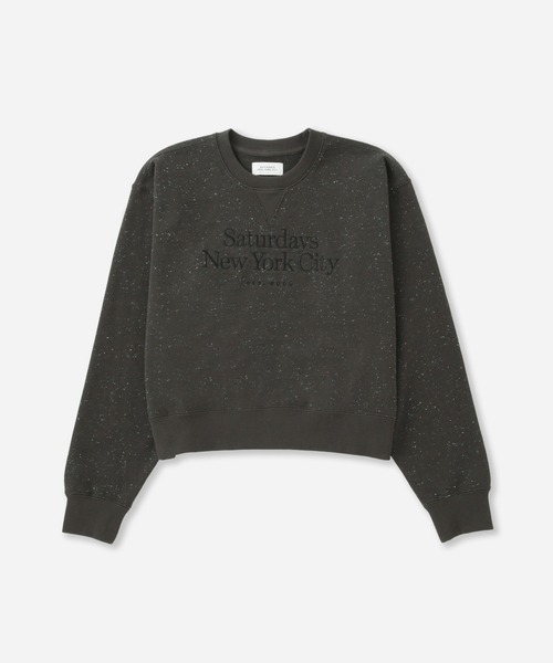 Saturdays NYC（サタデーズ ニューヨークシティ ）の「Genny Speckle Sweatshirt  | WOMEN（スウェット・レディース・チャコールグレー/グレー・L/M/S）」の12枚目の写真