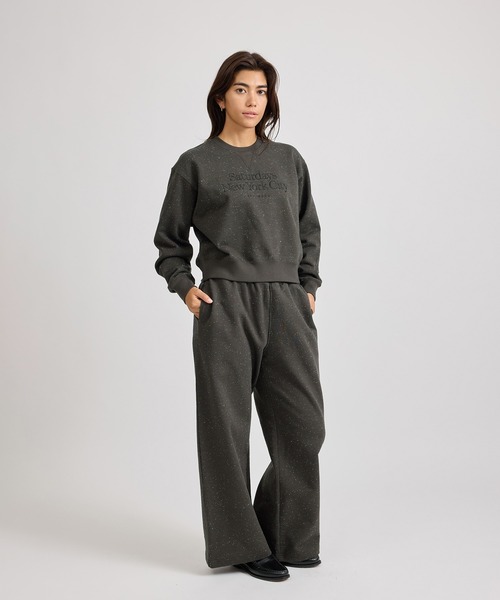 Saturdays NYC（サタデーズ ニューヨークシティ ）の「Genny Speckle Sweatshirt  | WOMEN（スウェット・レディース・チャコールグレー/グレー・L/M/S）」の10枚目の写真