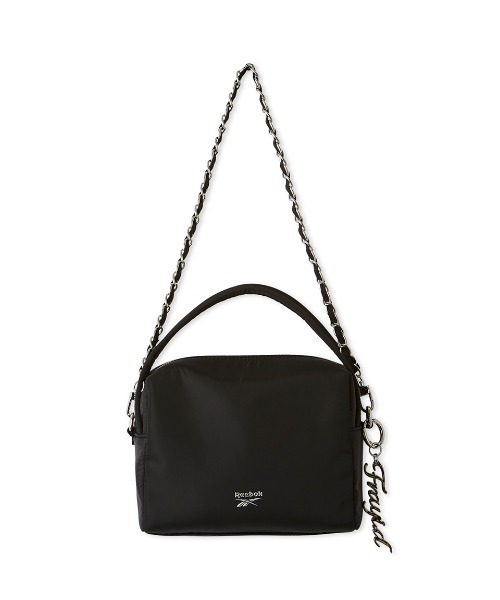FRAY I.D（フレイアイディー）の「【Reebok× FRAY I.D】ナイロンハンドルバッグ（ハンドバッグ・レディース・シルバー/ブラック/ライトブルー/ブラウン・F）」の2枚目の写真