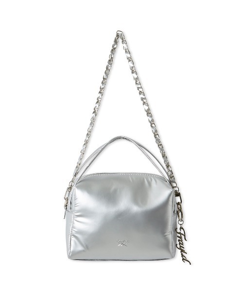 FRAY I.D（フレイアイディー）の「【Reebok× FRAY I.D】ナイロンハンドルバッグ（ハンドバッグ・レディース・シルバー/ブラック/ライトブルー/ブラウン・F）」の18枚目の写真