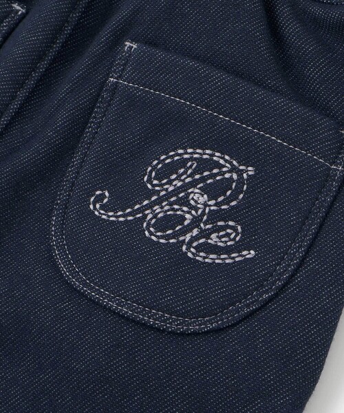 BeBe（ベベ）の「デニムムートン裏ファーリボンポイントスリムロングパンツ（デニムパンツ・キッズ・ブラック/ネイビー・120cm/100cm/130cm/110cm/140cm/150cm）」の15枚目の写真