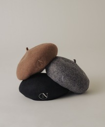 muku（ムク）の「NEUNAロゴベレー（ハンチング/ベレー帽）」