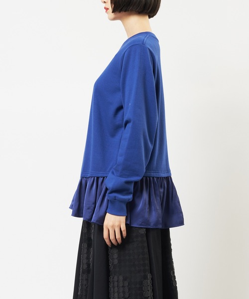 gomme（ゴム）の「レイヤーＴ（Tシャツ/カットソー・レディース・ブルー/チャコールグレー/ブラック・MEDIUM）」の18枚目の写真