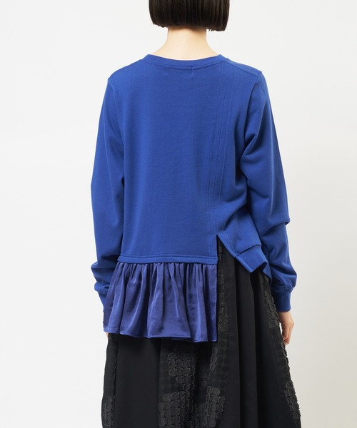 gomme（ゴム）の「レイヤーＴ（Tシャツ/カットソー・レディース・ブルー/チャコールグレー/ブラック・MEDIUM）」の19枚目の写真