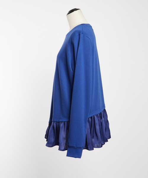 gomme（ゴム）の「レイヤーＴ（Tシャツ/カットソー・レディース・ブルー/チャコールグレー/ブラック・MEDIUM）」の22枚目の写真