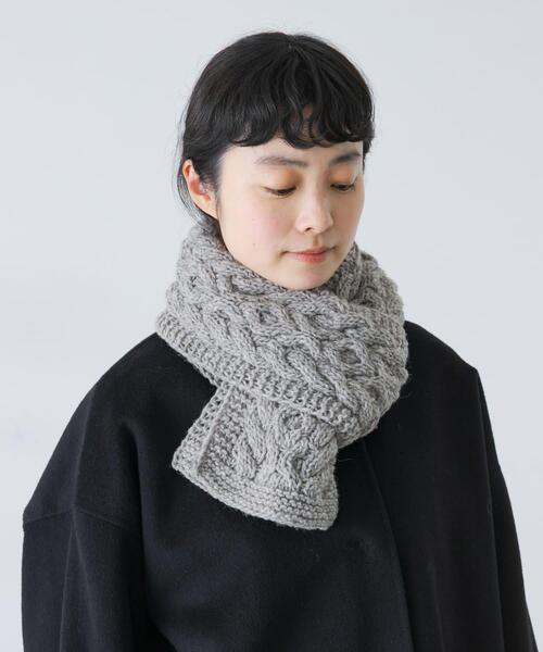 新品タグ付き　かくれ　ペルーアランマフラー　アーバンリサーチドアーズ ペルーアランマフラー（マフラー）｜かぐれ（カグレ）のファッション