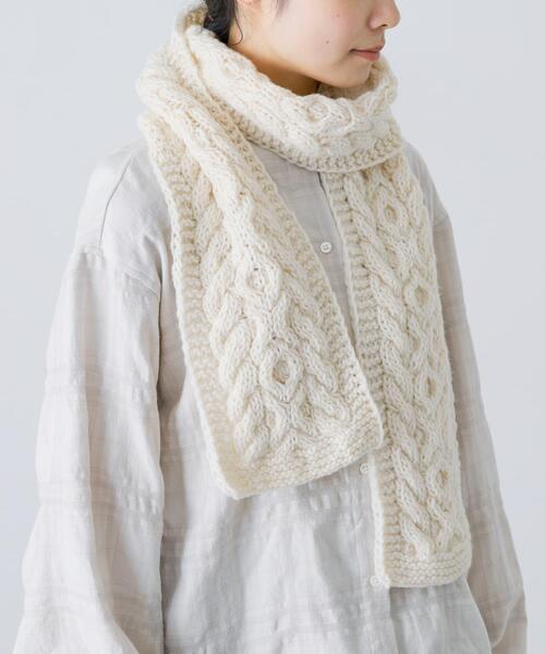 新品タグ付き　かくれ　ペルーアランマフラー　アーバンリサーチドアーズ 新品タグ付き かくれ ペルーアランマフラー アーバンリサーチドアーズ