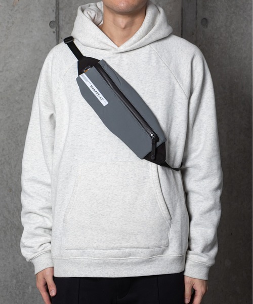 MAKAVELIC（マキャベリック）の「CLOTH SASH SHOULDER BAG（ショルダーバッグ・メンズ・ベージュ/ダークグレー/ダークネイビー/カーキ・ONE SIZE/FREE）」の2枚目の写真