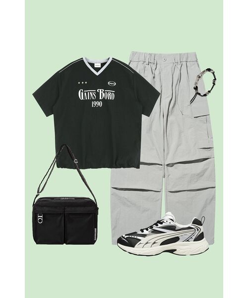 NOT4NERD(ノットフォーナード)の「Parachute Nylon Cargo Pants - Light Grey(スウェットパンツ・レディース・その他・LARGE/MEDIUM/X-LARGE)」の12枚目の写真