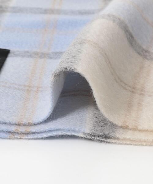 URBAN RESEARCH ROSSO WOMEN（アーバンリサーチ　ロッソ）の「カシミヤ混チェックストール（マフラー・レディース・ピンク/オフホワイト/グレー・FREE）」の7枚目の写真