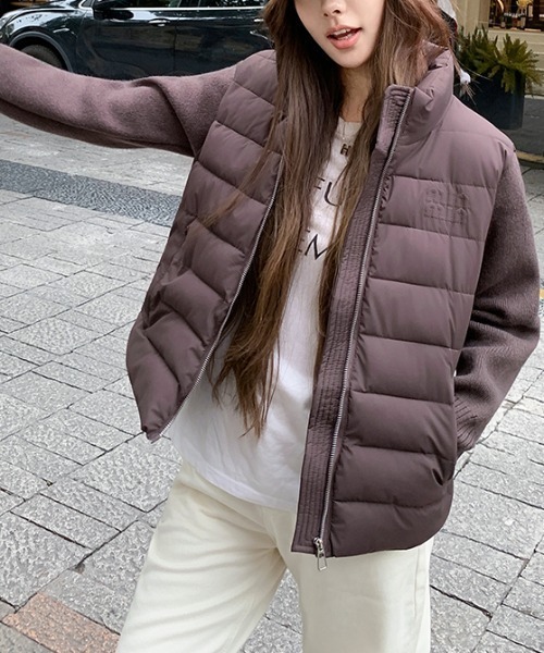 2点まとめAdmiral ニット切替中綿ジャケット　☆美品☆ セール】袖ニット切替中綿ジャケット（ダウンジャケット/コート