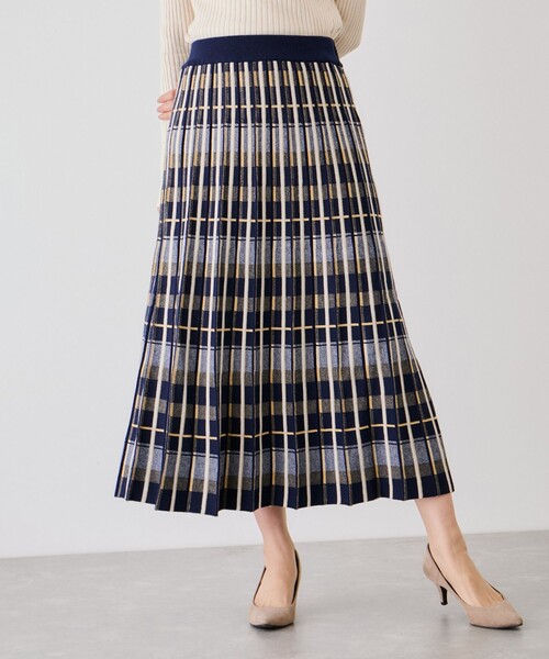 チェック柄ニットスカート（スカート）｜Jayro（ジャイロ）の