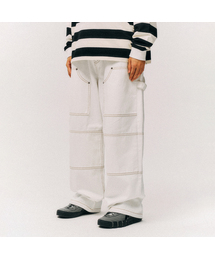 PHYSICAL DEPARTMENT（フィジカル デパートメント）の「ダブルニワイドデニムパンツ_アイボリー（デニムパンツ）」