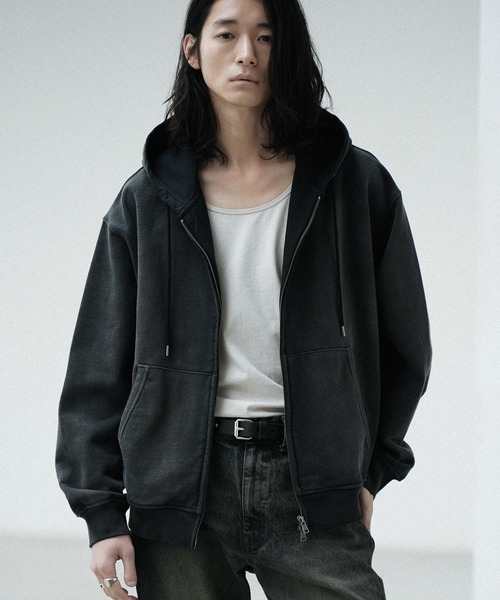 WYM LIDNM(ウィム バイ リドム)の「ジップアップパーカー(パーカー・メンズ・グレー・L)」の1枚目の写真