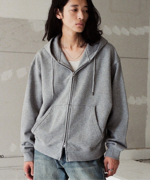 WYM LIDNM(ウィム バイ リドム)の「ジップアップパーカー(パーカー・メンズ・グレー・L)」の4枚目の写真