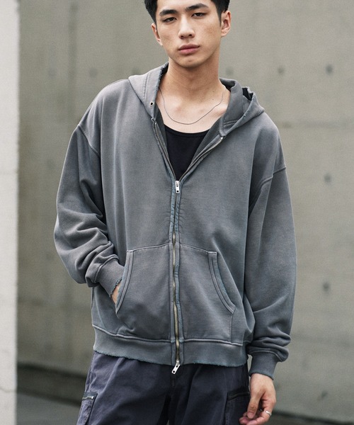 WYM LIDNM(ウィム バイ リドム)の「ジップアップパーカー(パーカー・メンズ・グレー・L)」の5枚目の写真