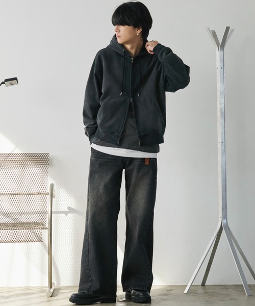 WYM LIDNM(ウィム バイ リドム)の「ジップアップパーカー(パーカー・メンズ・グレー・L)」の10枚目の写真