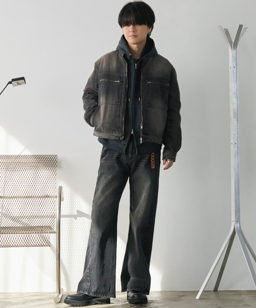 WYM LIDNM(ウィム バイ リドム)の「ジップアップパーカー(パーカー・メンズ・グレー・L)」の11枚目の写真