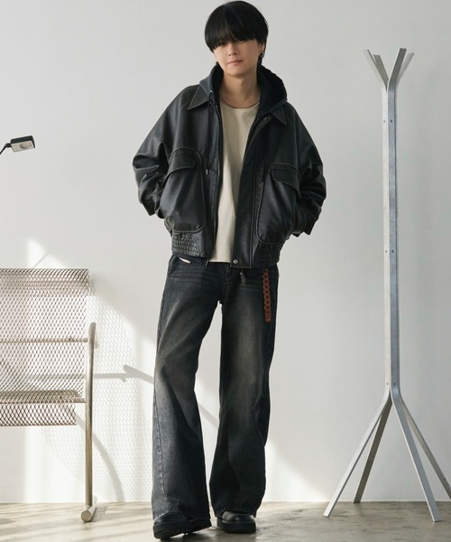 WYM LIDNM(ウィム バイ リドム)の「ジップアップパーカー(パーカー・メンズ・グレー・L)」の15枚目の写真