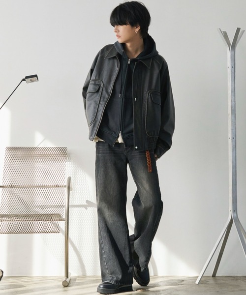 WYM LIDNM(ウィム バイ リドム)の「ジップアップパーカー(パーカー・メンズ・グレー・L)」の16枚目の写真