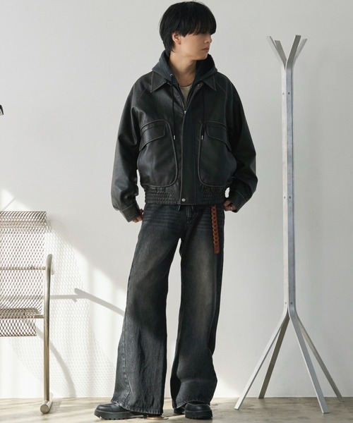 WYM LIDNM(ウィム バイ リドム)の「ジップアップパーカー(パーカー・メンズ・グレー・L)」の17枚目の写真