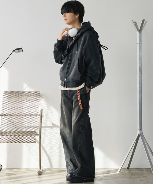 WYM LIDNM(ウィム バイ リドム)の「ジップアップパーカー(パーカー・メンズ・グレー・L)」の19枚目の写真