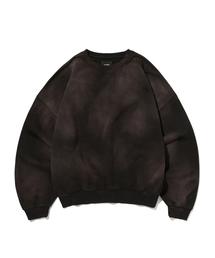 suade（スエード）の「CROPPED WASHED CREWNECK [DARK BLACK]（スウェット）」