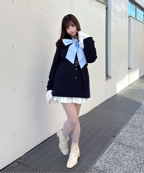 one way（ワンウェイ）の「フリルカフステーラージャケット（テーラードジャケット・レディース・ブラック/ブルー系その他/グレー/グレー系その他・FREE）」の22枚目の写真