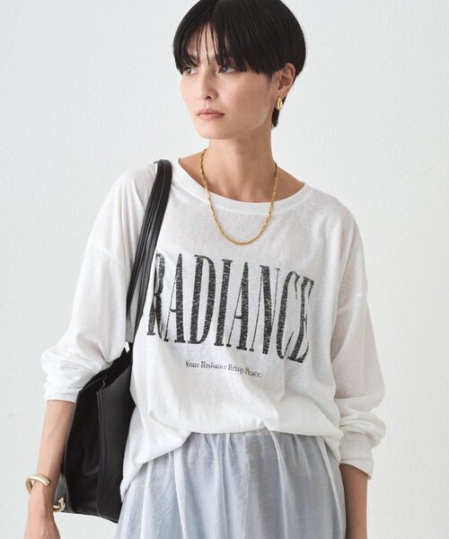 LOUNGEDRESS（ラウンジドレス）の「RADIANCEロンT（Tシャツ/カットソー・レディース・オフホワイト・FREE）」の9枚目の写真