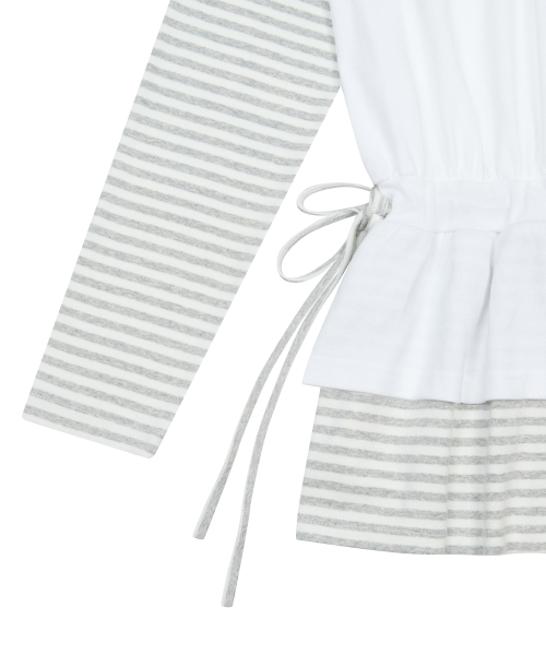 LARTIGENT（ラーティゼン）の「L19 ANGEL FRILL T-SHIRT(GRAY)（Tシャツ/カットソー・レディース・その他・FREE）」の4枚目の写真